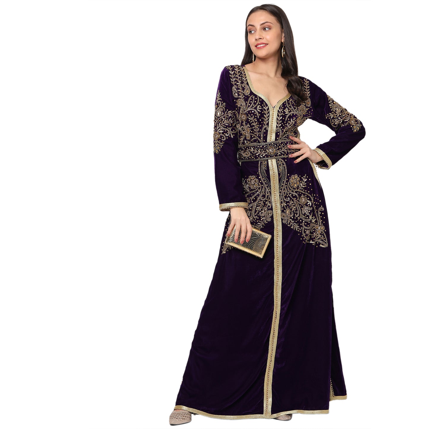 Designer Caftan Embroidered Caftan - Maxim Creation