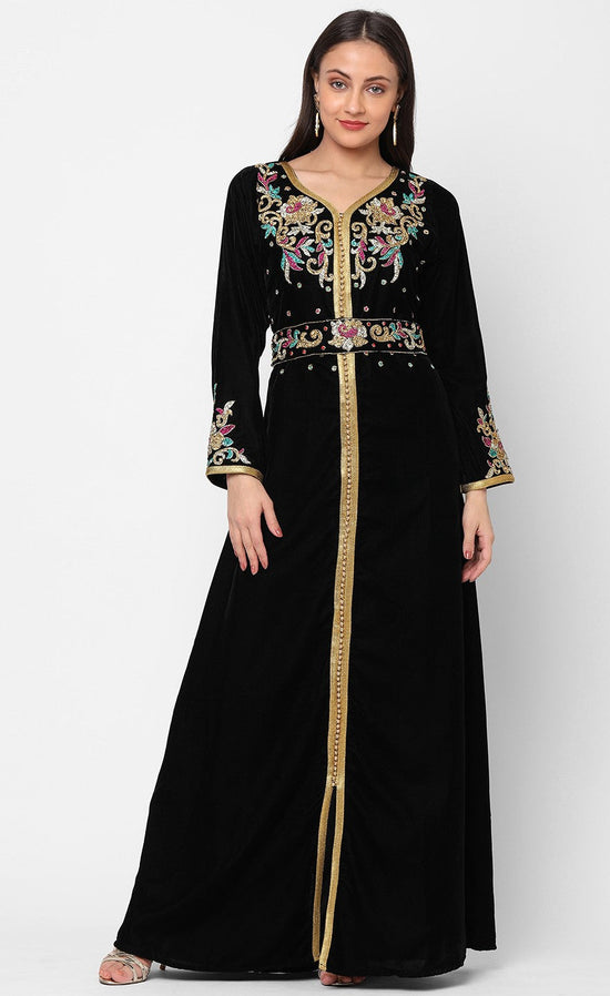 Tailor Made Embroidered Takchita Gown - Maxim Creation