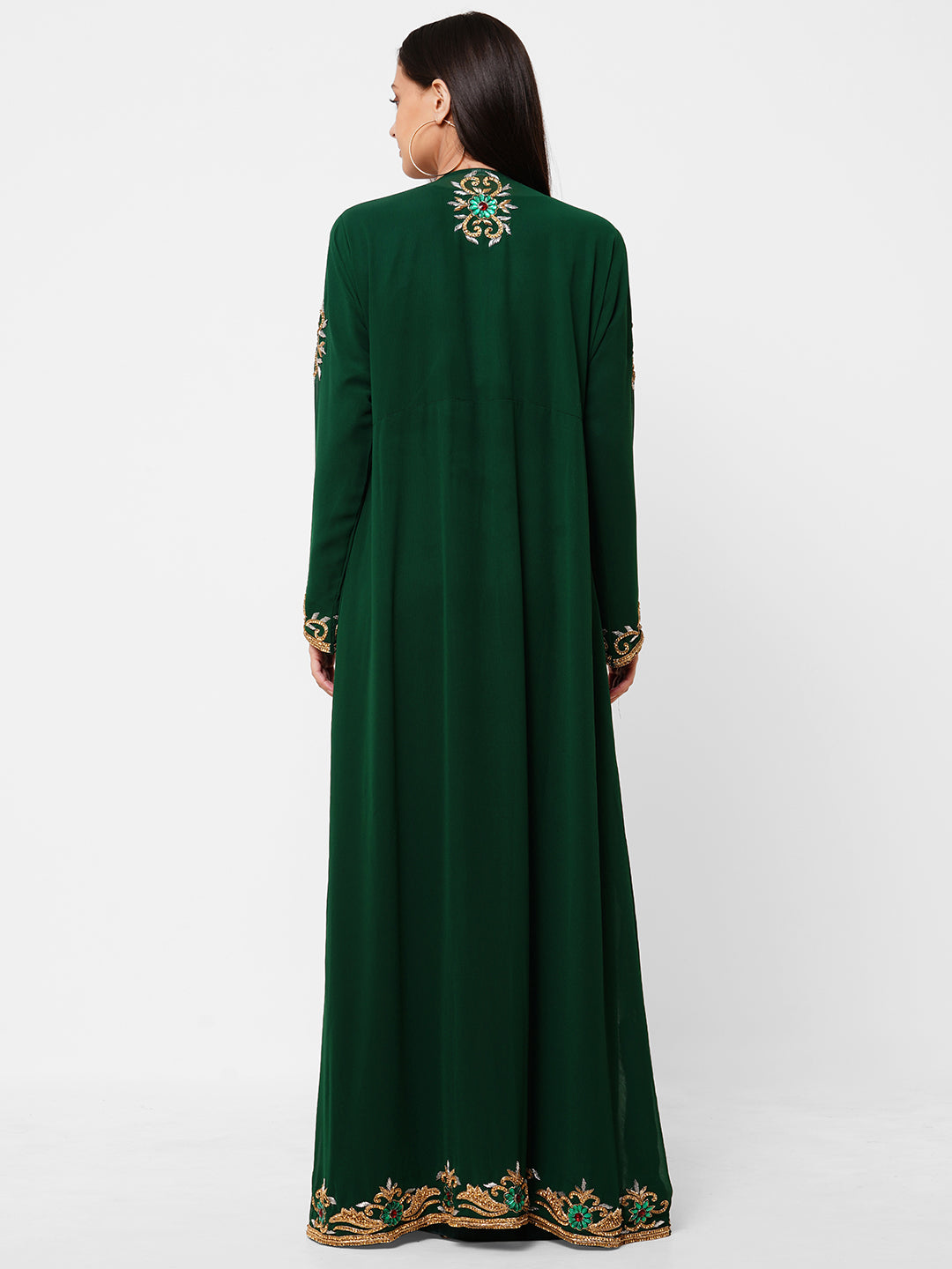 Zardosi Embroidered Kaftan Wedding Gown - Maxim Creation