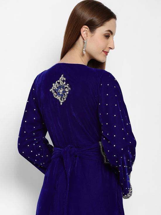 Designer Caftan With Crystal Embroidered Work - Maxim Creation