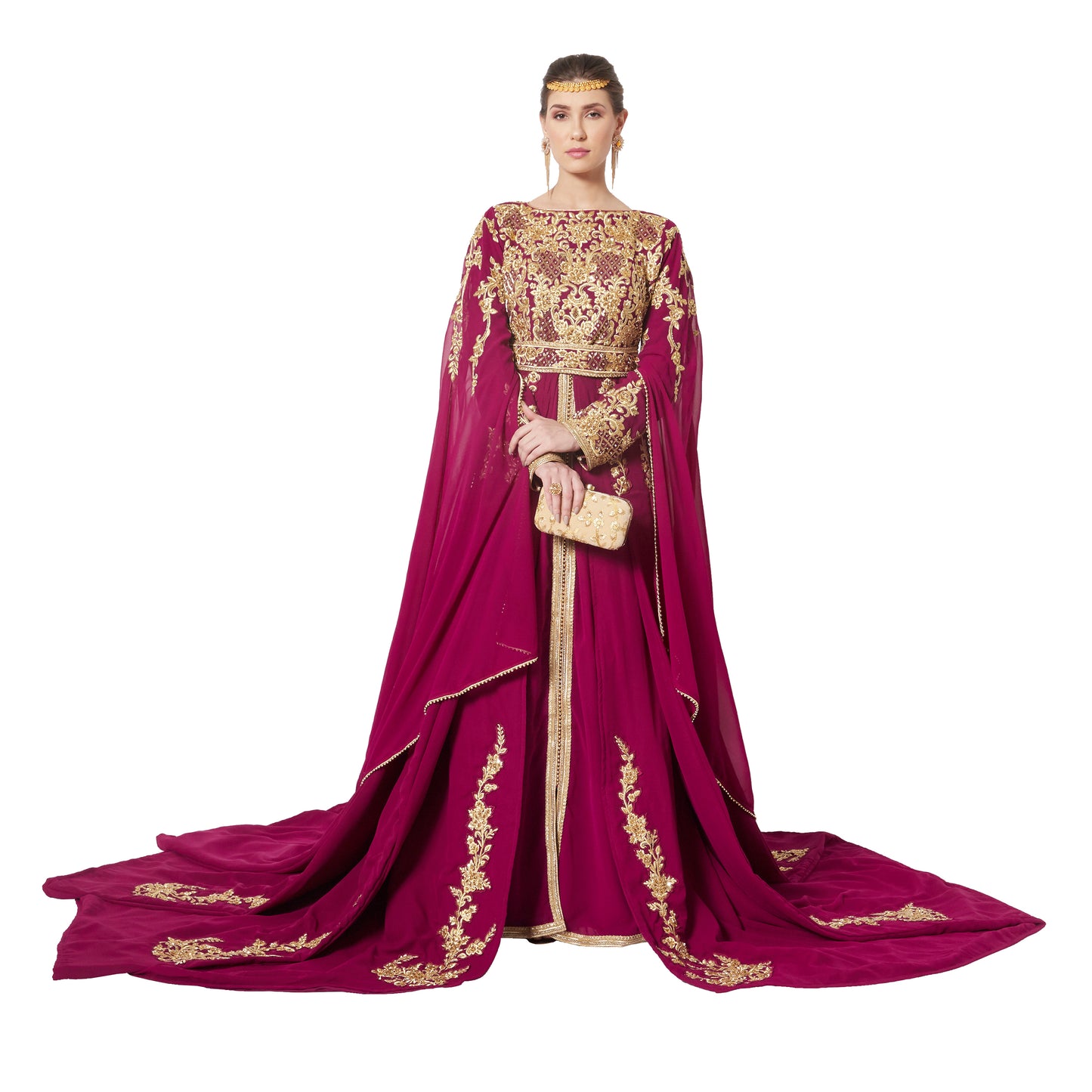 Modern Designer Kaftan Wedding Gown - Maxim Creation