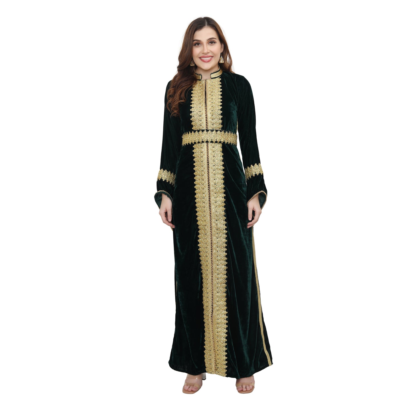 Velvet Kaftan for Women Bohemian Caftan Dress - Maxim Creation