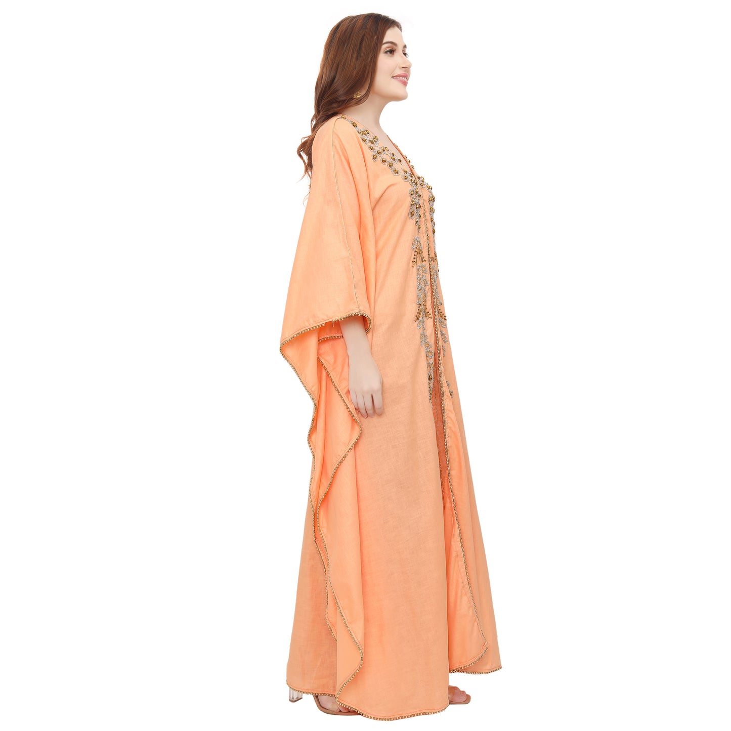 Designer Khaleeji Thobe Modern Kaftan Party Maxi Dress - Maxim Creation