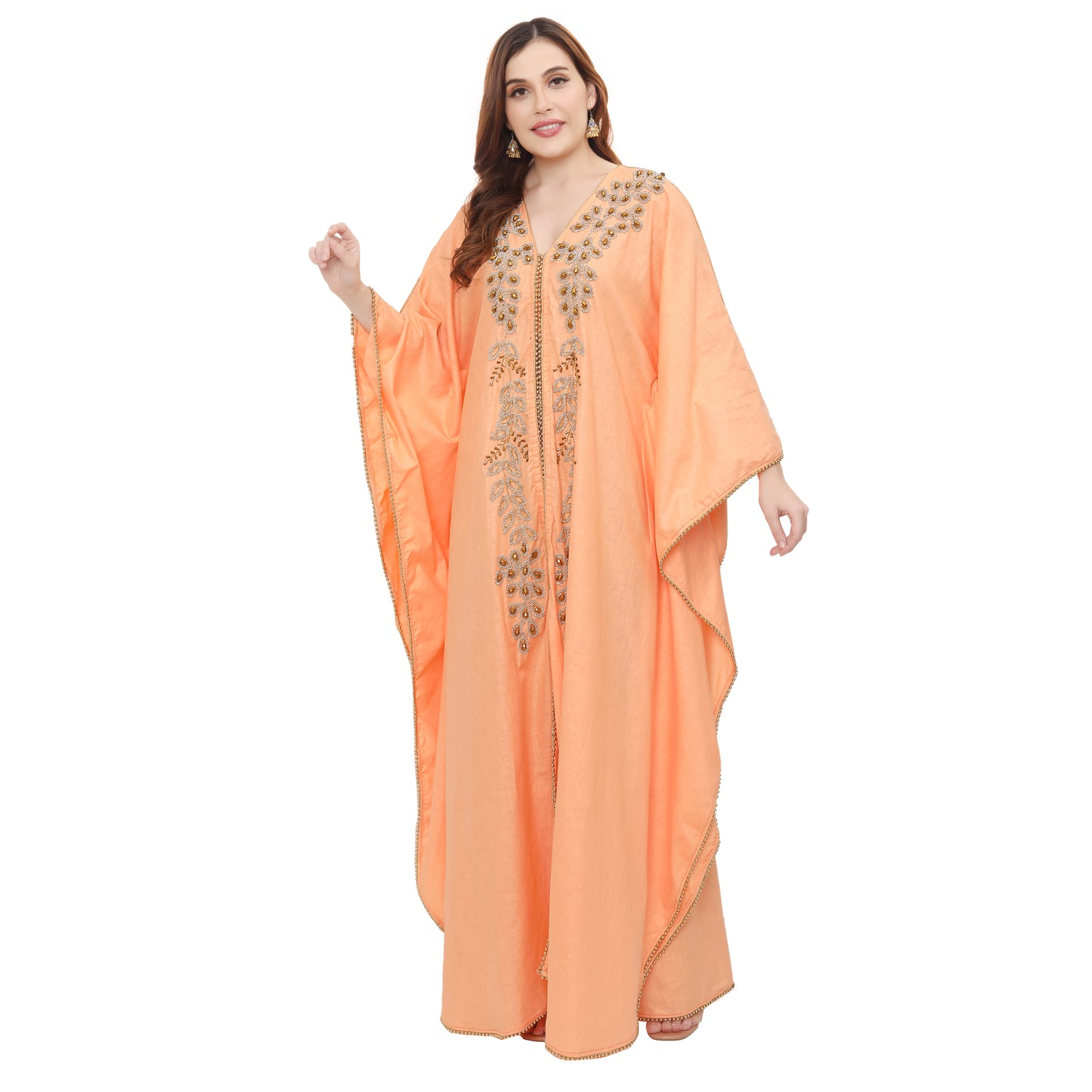 Designer Khaleeji Thobe Modern Kaftan Party Maxi Dress - Maxim Creation