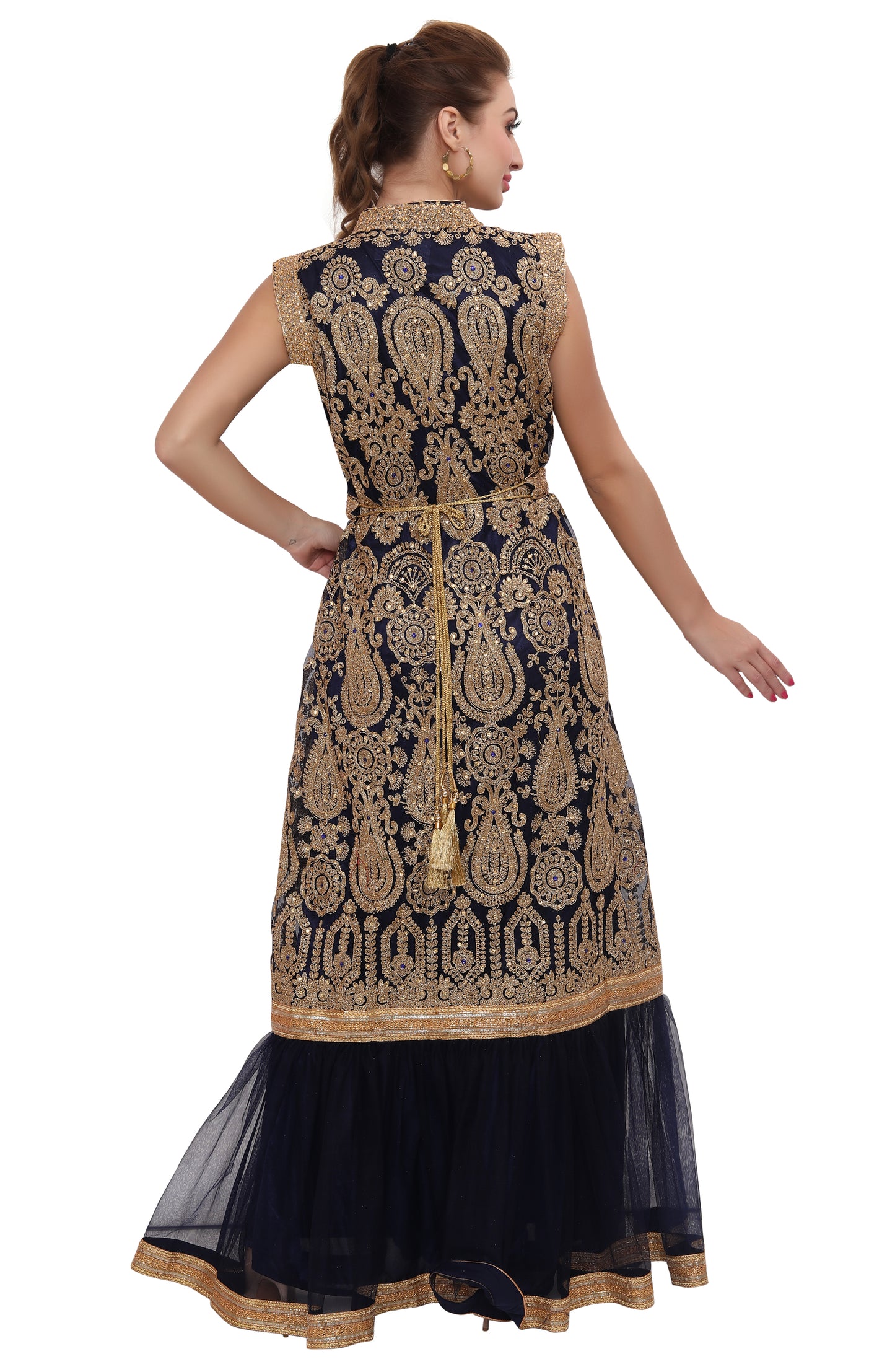 Hand Embroidery Abaya Kaftan Long Maxi Gown - Maxim Creation