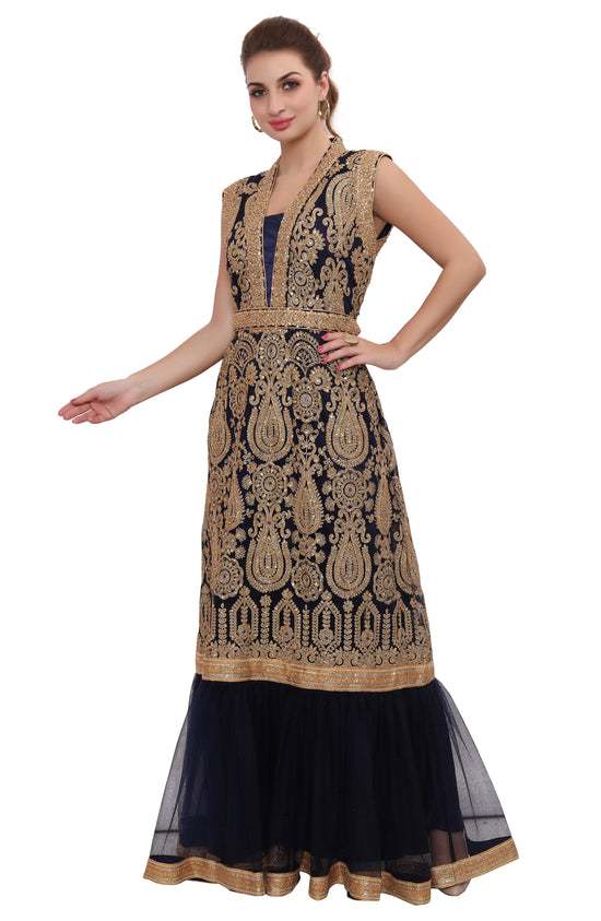 Hand Embroidery Abaya Kaftan Long Maxi Gown - Maxim Creation