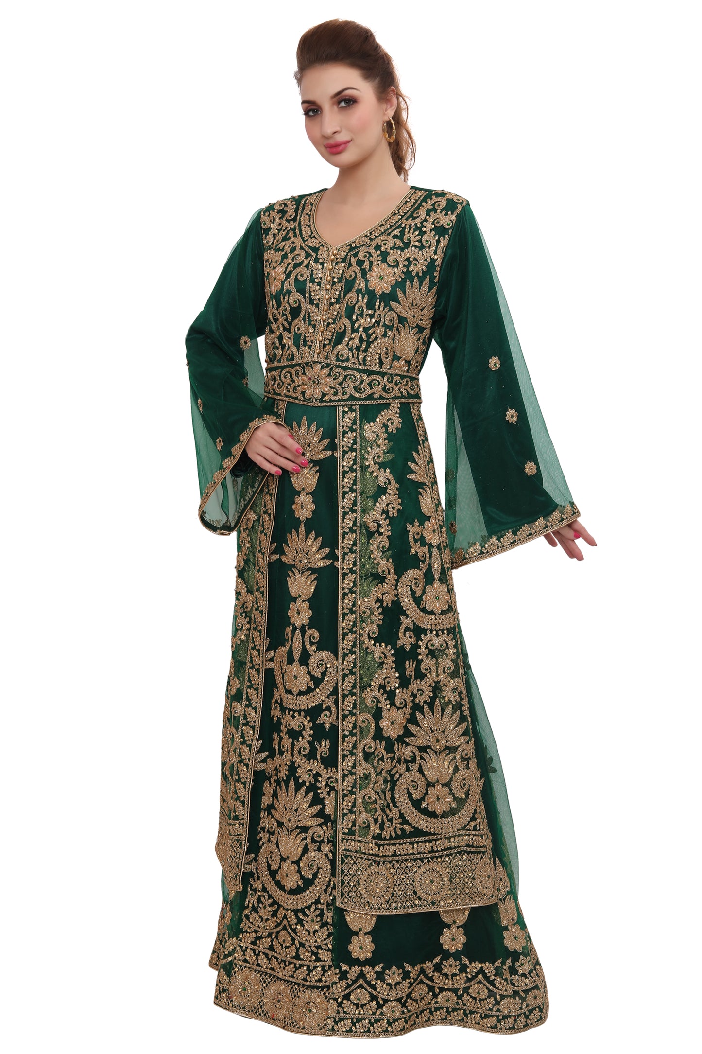 Tripoli Collection Caftan Henna Party Kaftan Thobe - Maxim Creation