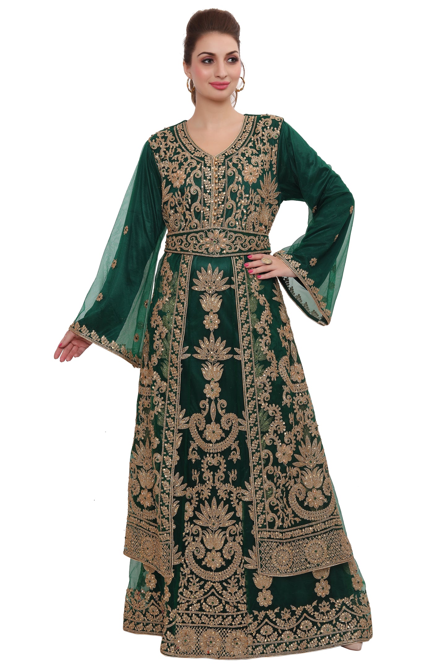 Tripoli Collection Caftan Henna Party Kaftan Thobe - Maxim Creation