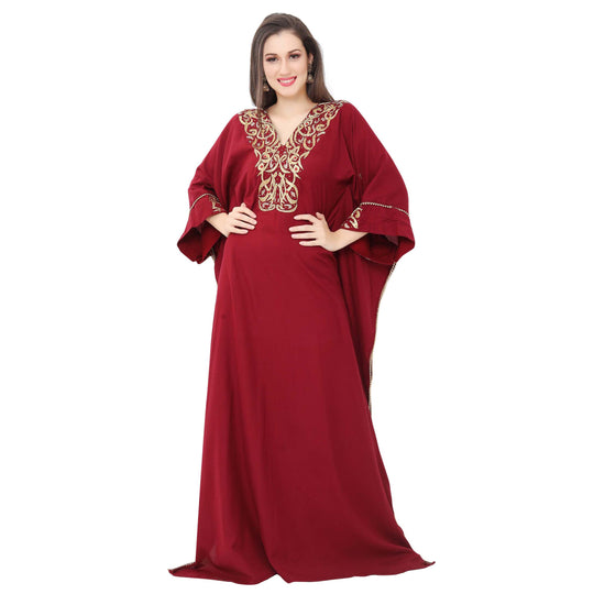 Designer Takchita Kaftan Handicraft Traditional Ethnic Gown - Maxim Creation