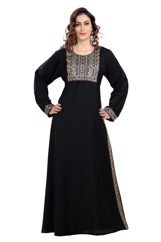 Dubai Farasha Daily Wear Maxi Dress - Maxim Creation