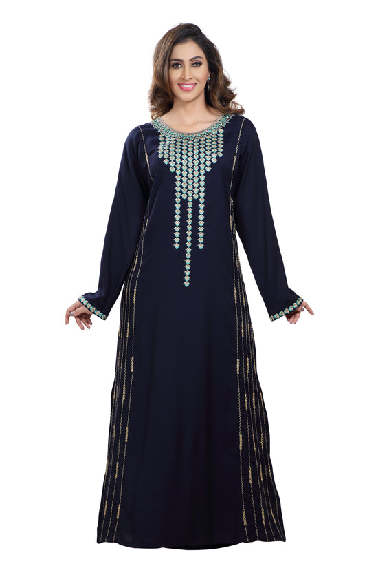 Embroidered Maxi Arabian Party Wear - Maxim Creation