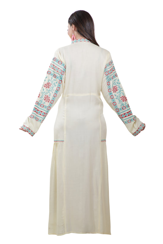 Designer Kaftan Rayon Maxi Dress - Maxim Creation