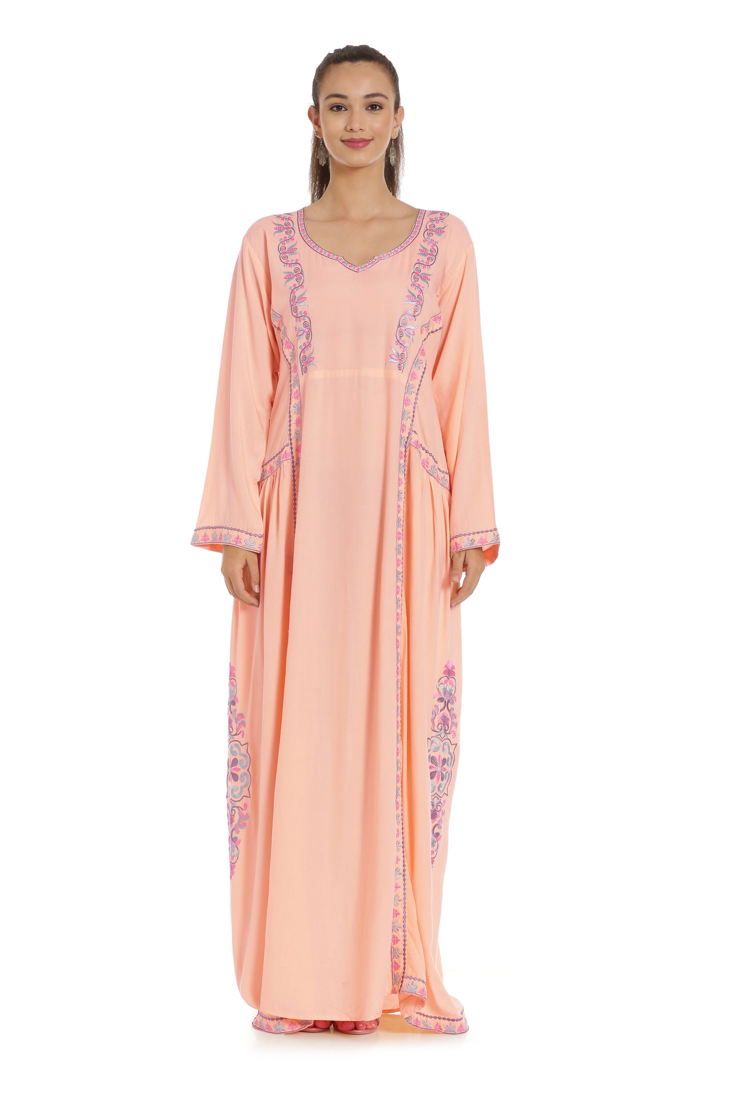 Designer Kaftan With Thread Work Maxi Dress - Maxim Creation