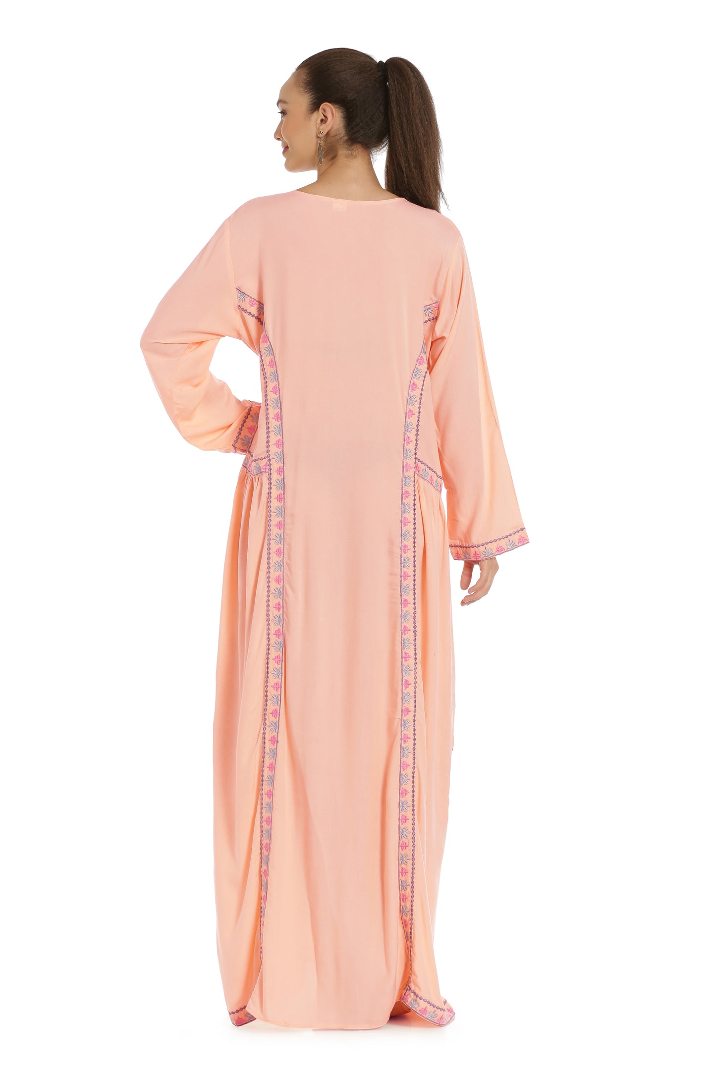 Designer Kaftan With Thread Work Maxi Dress - Maxim Creation