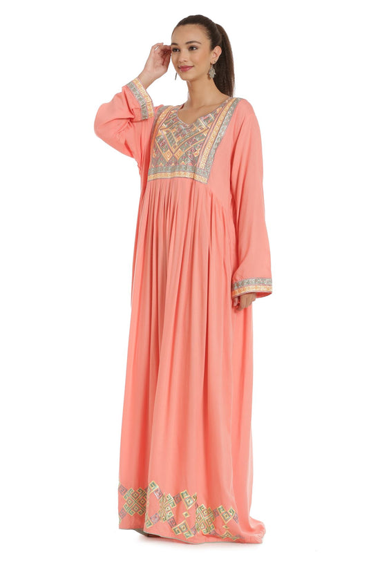 Henna Tea Party Maxi Dress - Maxim Creation