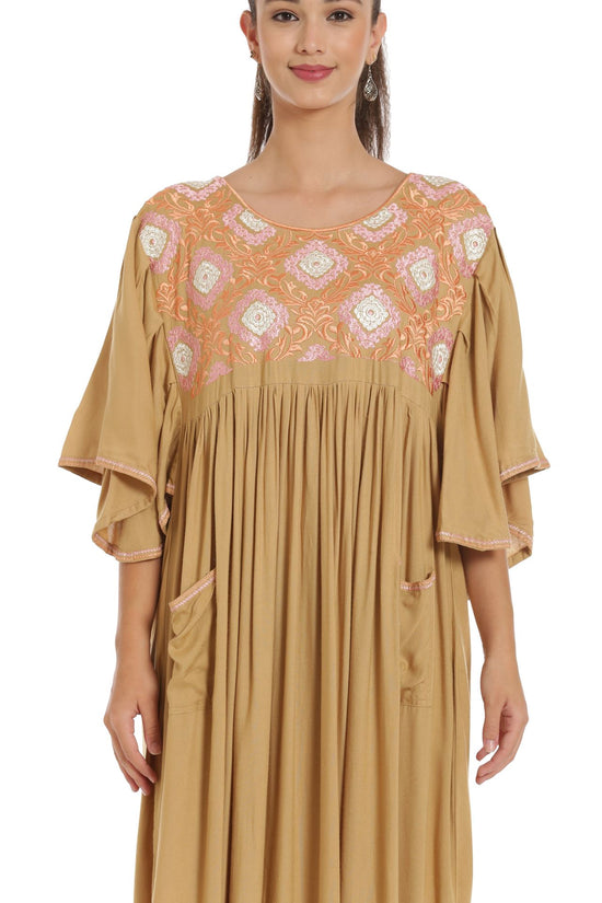 Designer Kaftan Rayon Maxi Dress - Maxim Creation