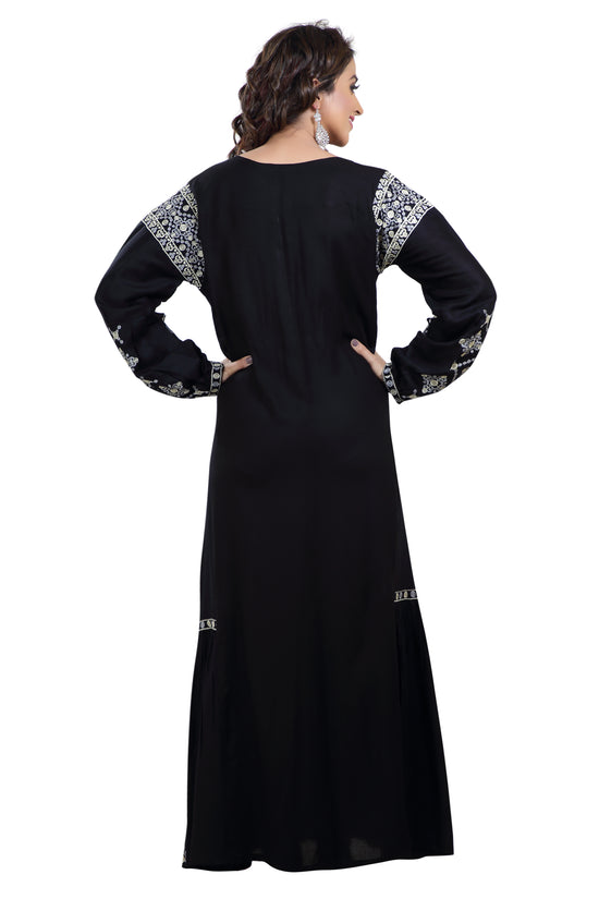 Designer Kaftan Rayon Maxi Dress - Maxim Creation