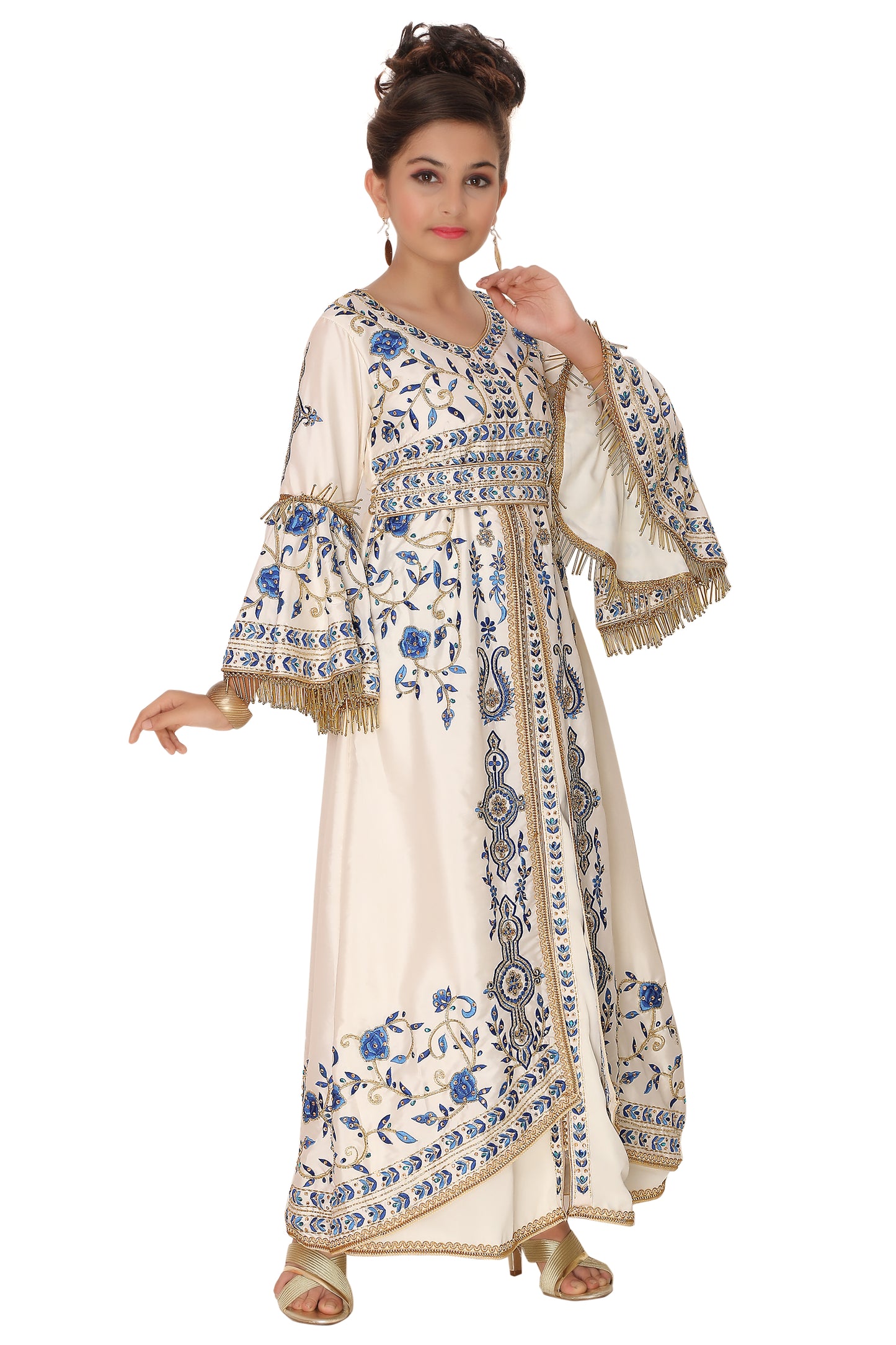 Algerian Kids Caftan Fancy Kidswear For Little Princess Dress - Maxim Creation