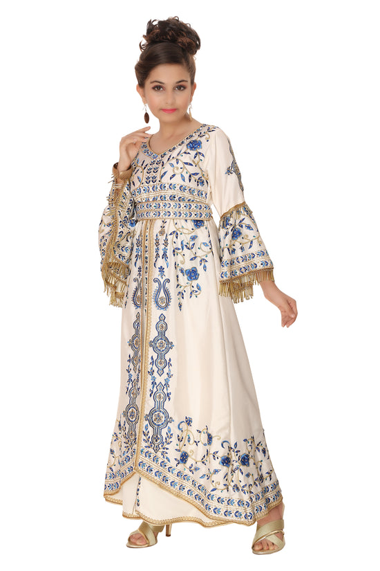 Algerian Kids Caftan Fancy Kidswear For Little Princess Dress - Maxim Creation