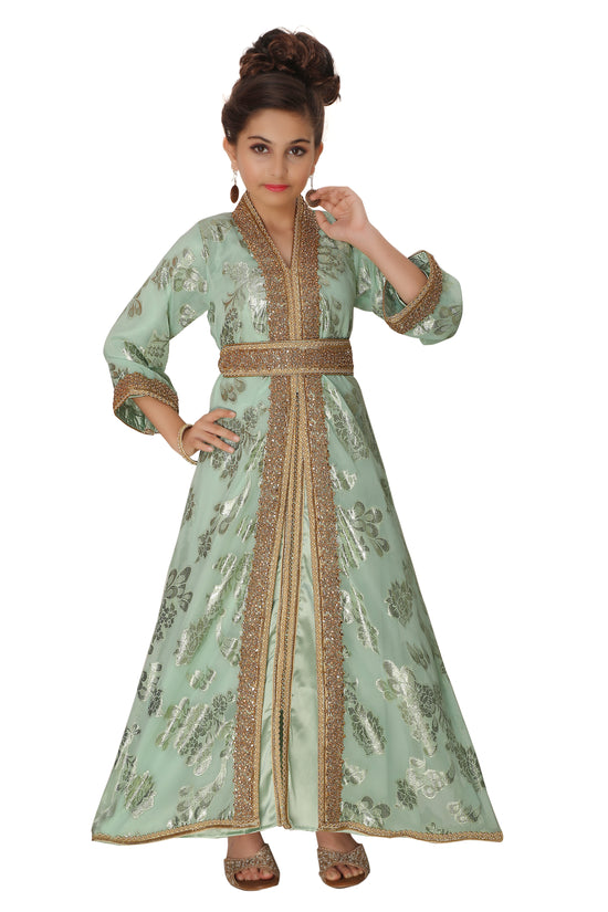 Designer Khaleeji Thobe Wedding Gown Mother Daughter Combo set - Maxim Creation