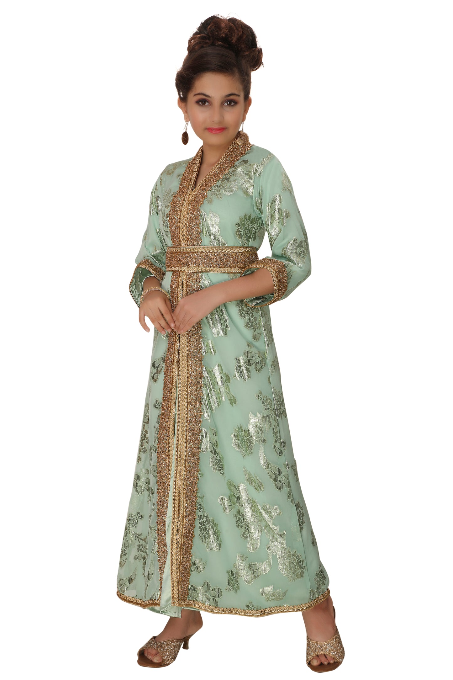 Designer Khaleeji Thobe Wedding Gown Mother Daughter Combo set - Maxim Creation