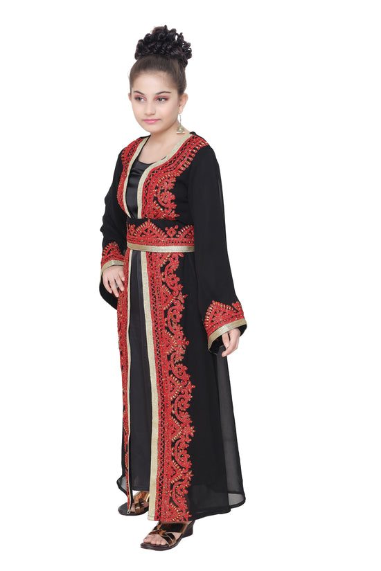 Party Wear Luxe Kaftan For Kids - Maxim Creation