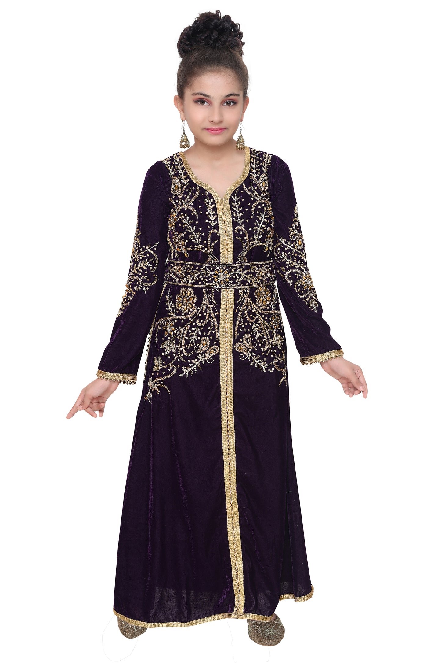 Designer Caftan Dress For Kids - Maxim Creation