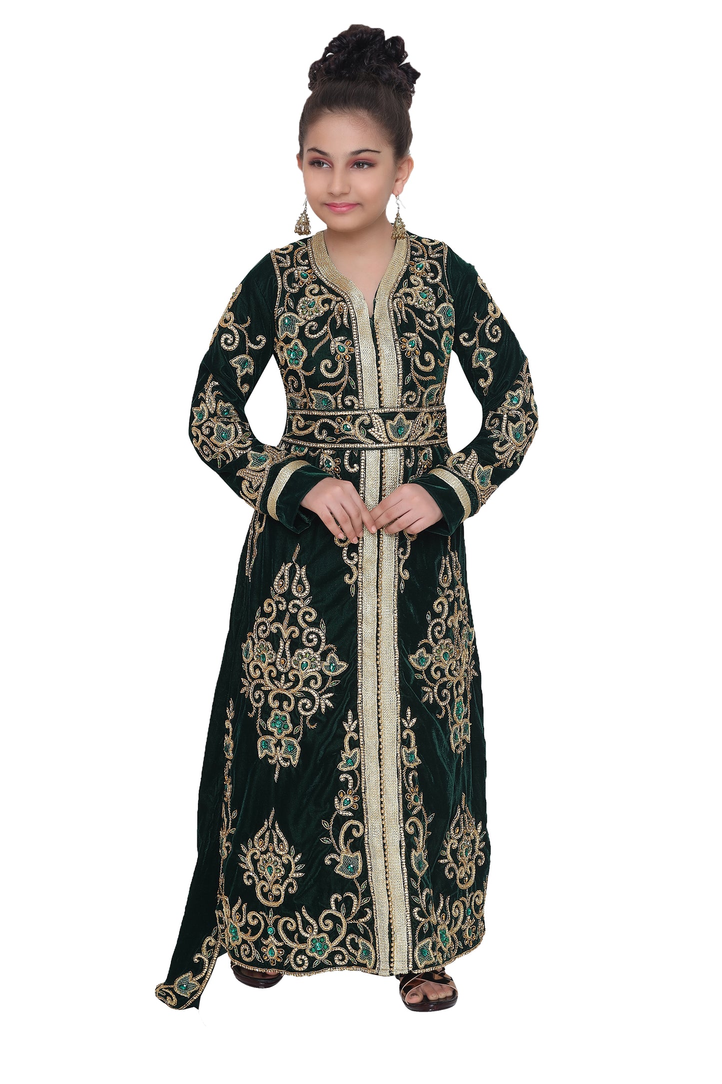 Designer Maxi Long Sleeve Kaftan - Maxim Creation