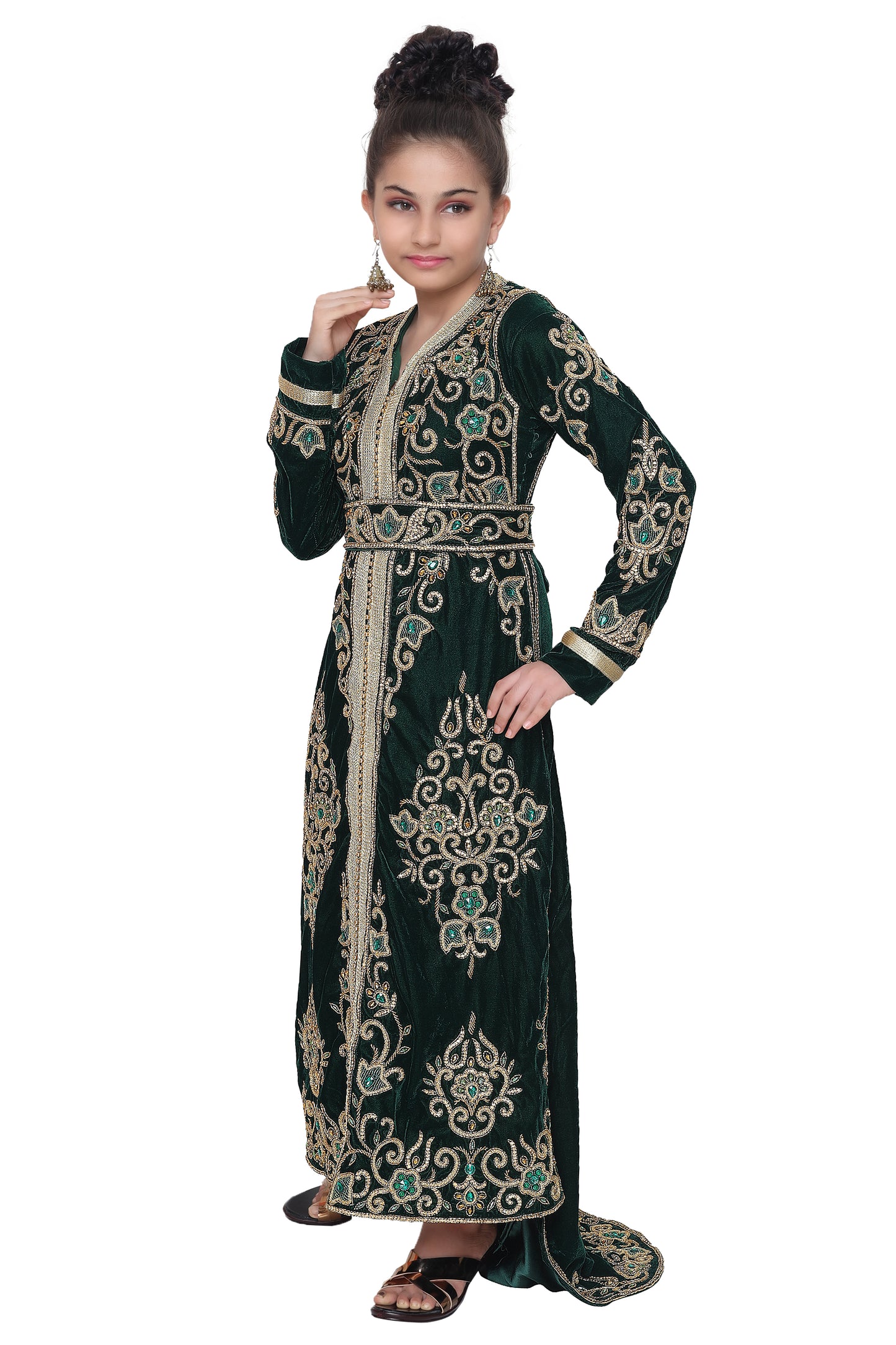 Embroidered Kaftan Party Wear For Kids - Maxim Creation