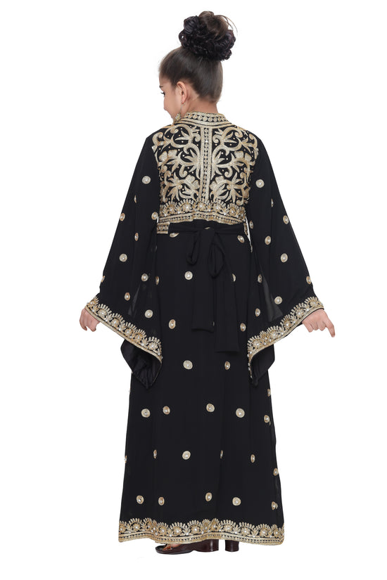 Arabian Djellaba Maxi Embroidered Dress - Maxim Creation