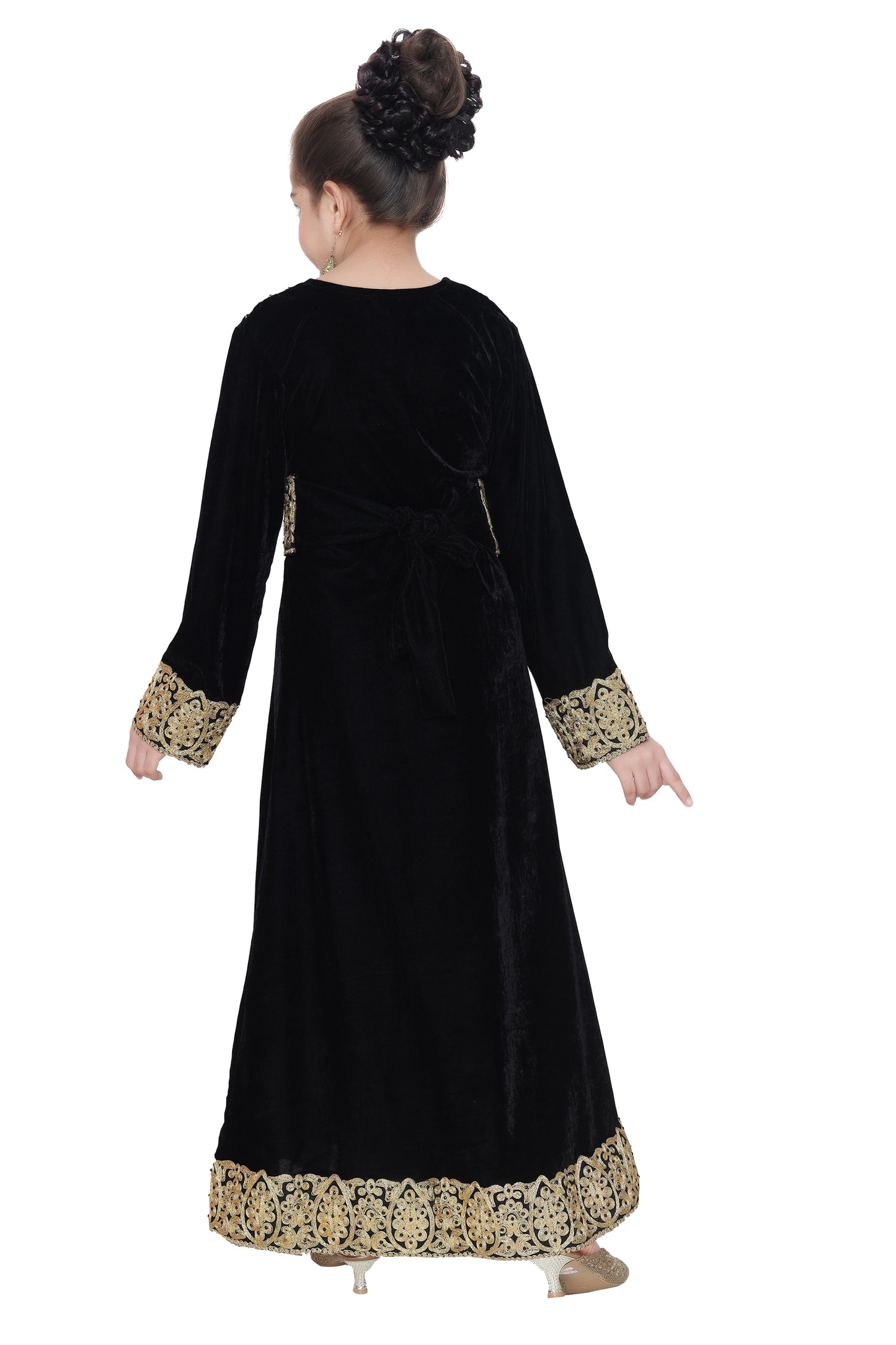 Arabian Gown with Lace Work - Maxim Creation