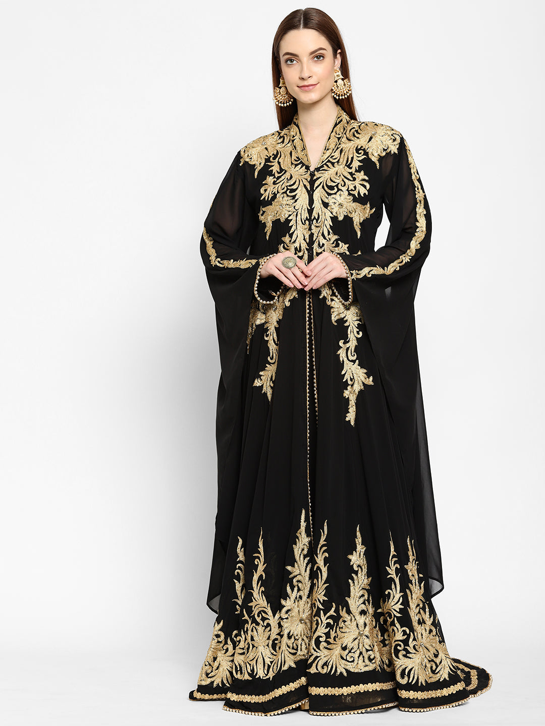 Traditional Abaya Embroidered Maxi - Maxim Creation