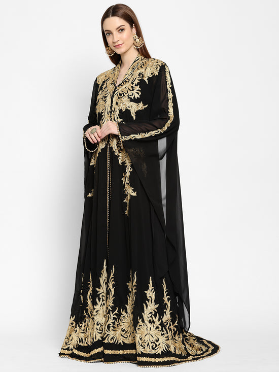 Traditional Abaya Embroidered Maxi - Maxim Creation