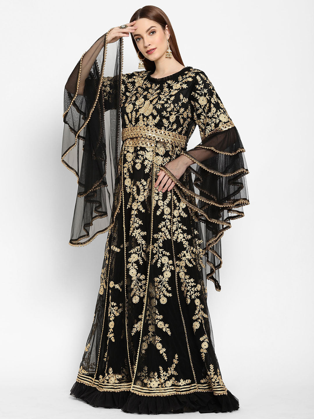 Designer Caftan Traditional Khaleeji Thobe - Maxim Creation