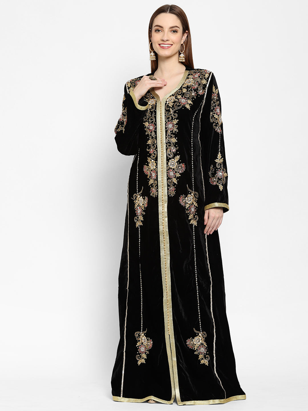 Hand Embroidered Abaya Wedding Gown - Maxim Creation