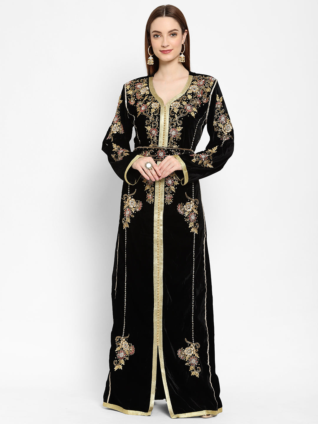 Hand Embroidered Abaya Wedding Gown - Maxim Creation