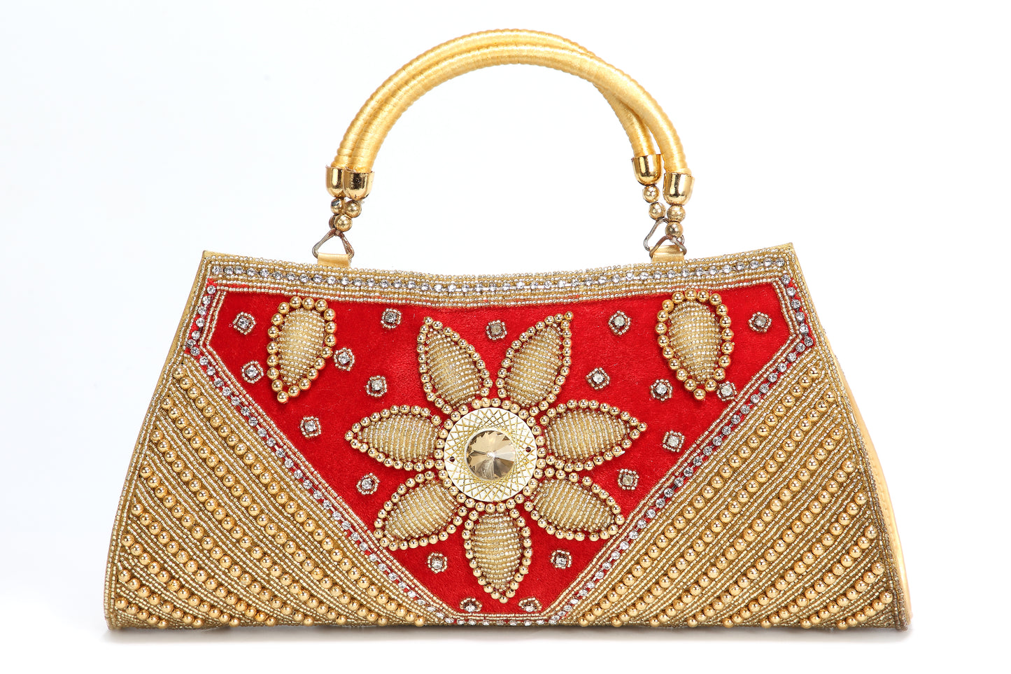 Heavy Beaded Wedding Batwa Purse - Maxim Creation